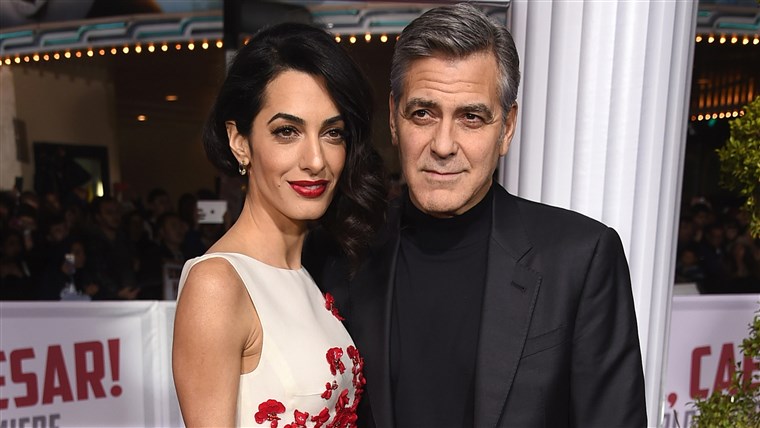 ג 'ורג' Clooney and Amal Clooney
