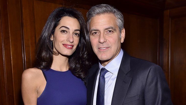 ג 'ורג' Clooney and Amal Clooney