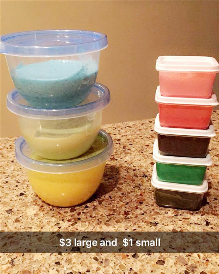 हेले Lounsberry of Longwood, Florida, makes slime in every color and consistency for her own use and for profit.