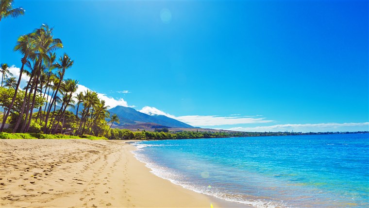הטוב ביותר US beaches: Kaanapali Beach and resort Hotels on Maui Hawaii