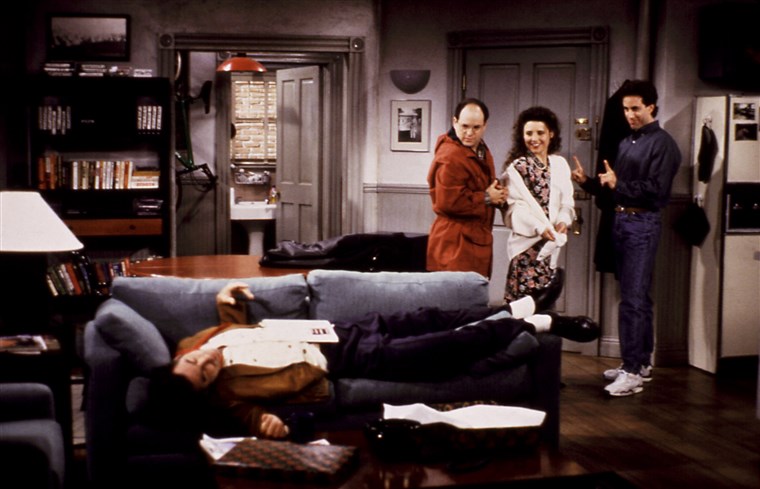 'Seinfeld' characters in Jerry's New York City Apartment