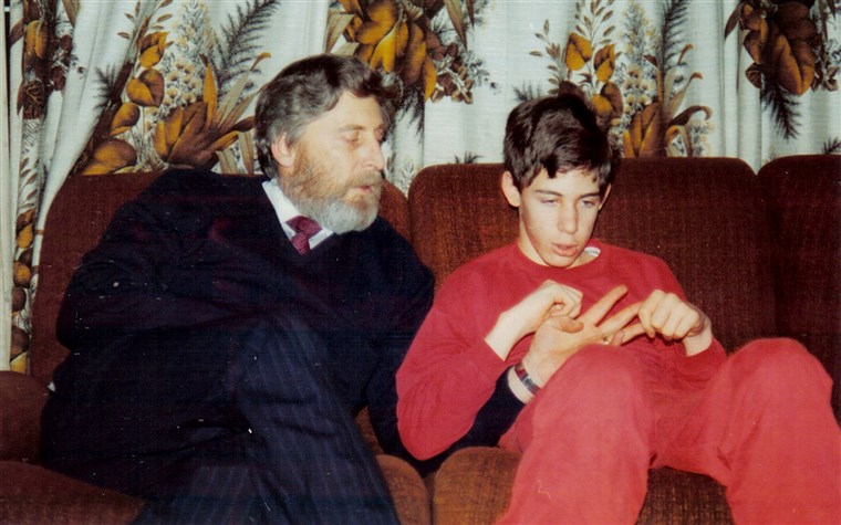 Márton Pistorius and his father, Rodney
