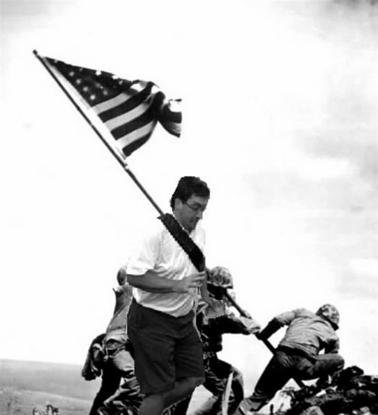 מצטער guys, didn't mean to get in the way of the flag-raising at Iwo Jima. 