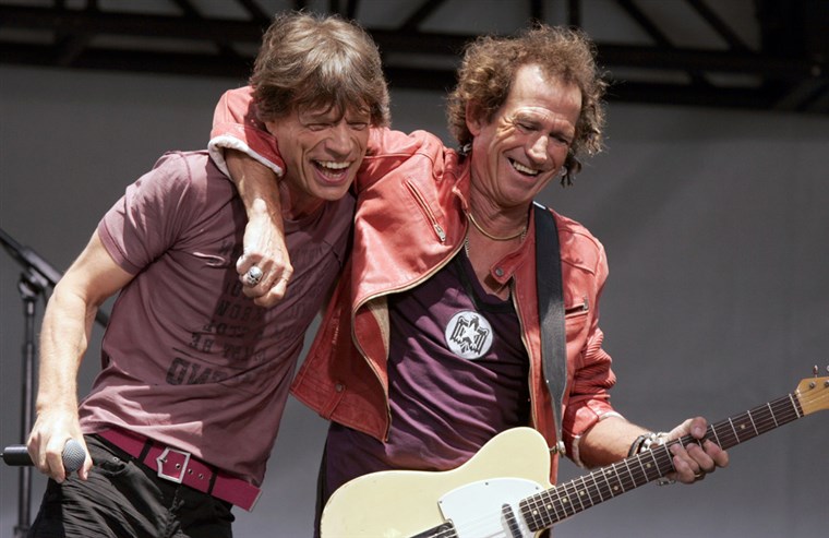 Slika: Mick Jagger and Keith Richards