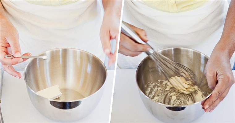 Kako to make ice cream: Prep three bowls