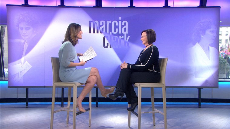 סוואנה Guthrie interviews Marcia Clark Tuesday morning on TODAY.