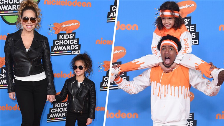 Mariah Carey, Monroe / INGLEWOOD, CA - MARCH 24: Moroccan Scott Cannon (top) and Nick Cannon attend Nickelodeon's 2018 Kids' Choice Awards at The Forum on March 24, 2018 in Inglewood, California.