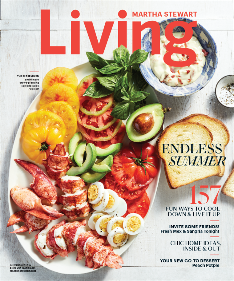 מרתה Stewart Living Magazine Cover Endless Summer