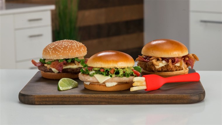  fry-fork's release is tied to three new sandwiches, Maple Bacon Dijon, Pico Guacamole and Sweet BBQ Bacon.