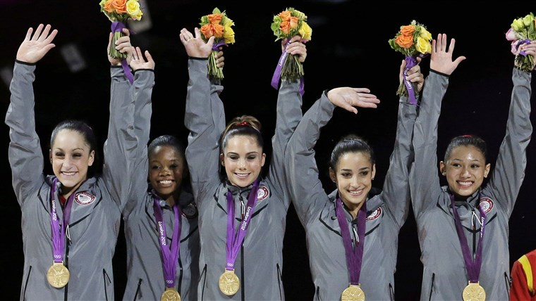 अमेरिका gymnasts 2012