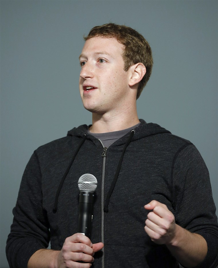 निशान Zuckerberg in a hoodie
