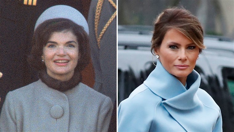 Melania Trump and Jackie Kennedy inauguration dress