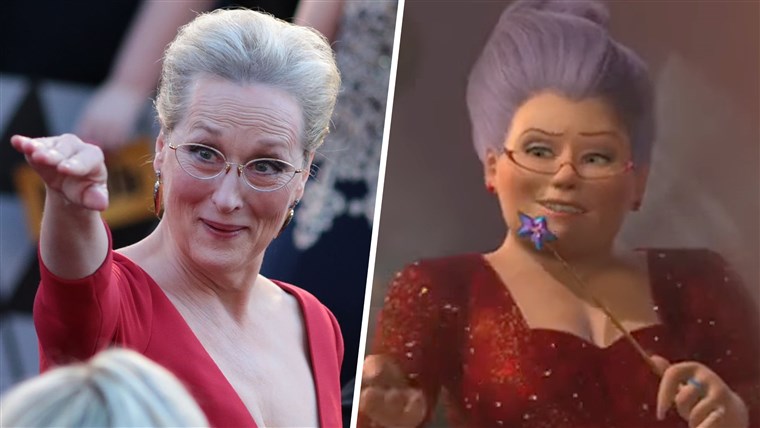 Meryl Streep úgy nézett ki, mint a tündér keresztanya a Shrek-ről az Oscaro...