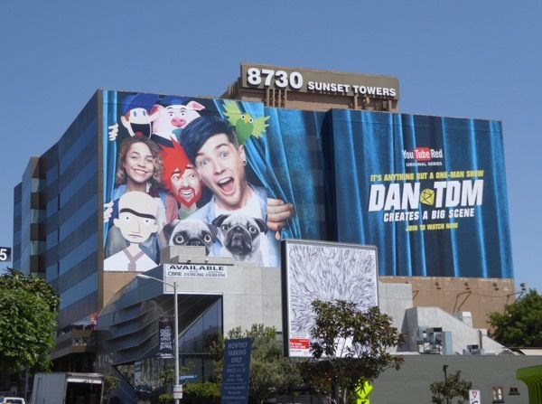 Promo in Hollywood for DanTDM's original series on YouTube Red