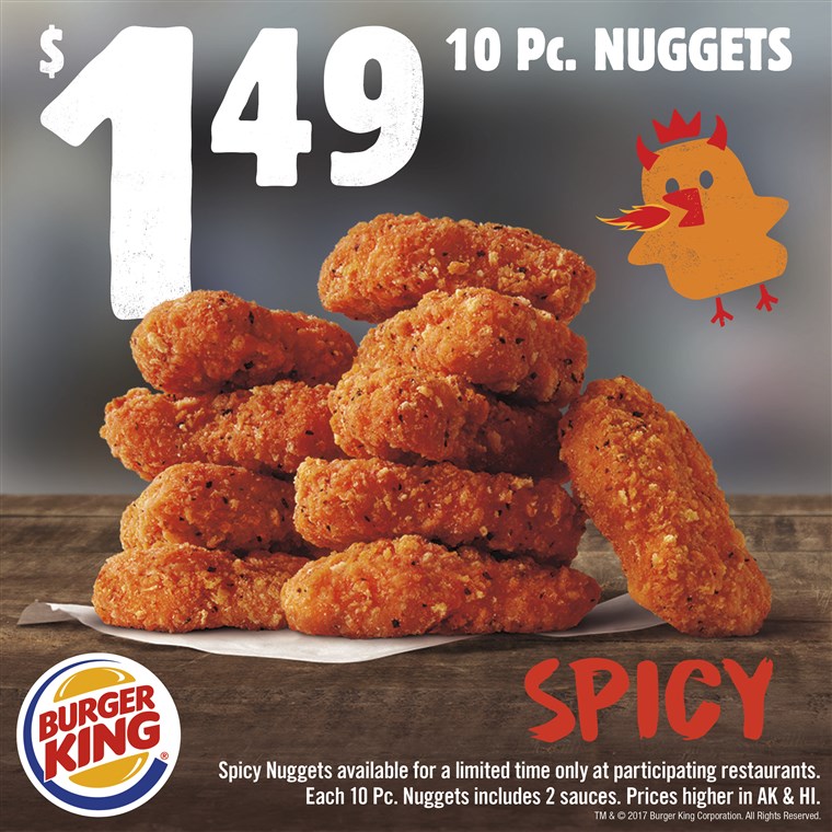 बर्गर King Spicy Chicken Nuggets