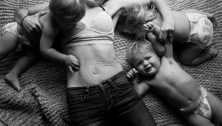 में a touching blog post, Desiree Fortin talks about postpartum depression and body image.
