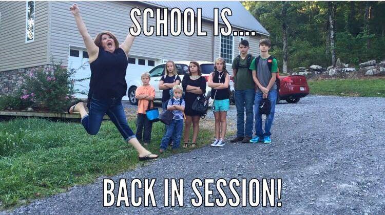 Gardners created this meme last year as a way of sharing their funny back-to-school photo with family and friends.