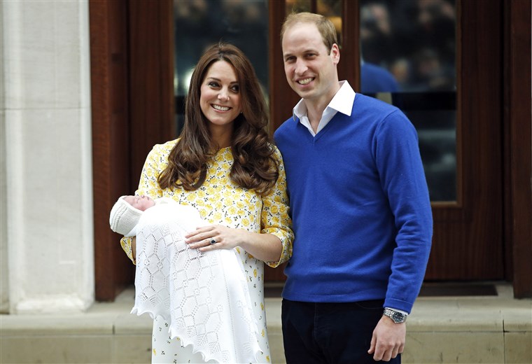 Britanija's Prince William and Kate, Duchess of Cambridge