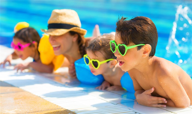 splashing in the pool is the easy part... how do you deal with the chlorine? 