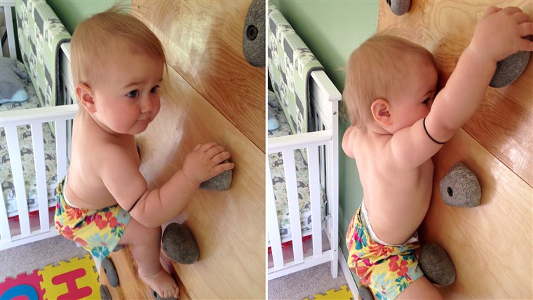 בן 20 חודשים Ellie Farmer is a rock climbing pro