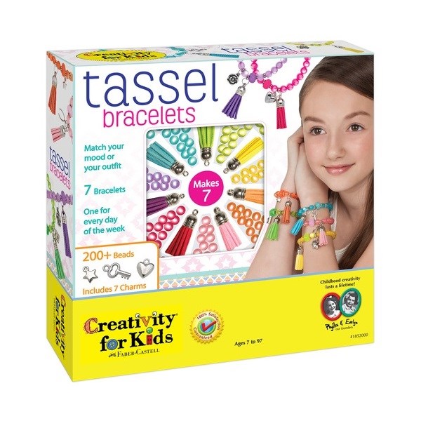 kreativitás for Kids Tassel Bracelets