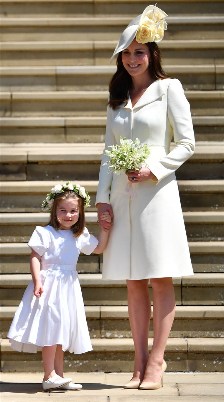 דוכסית Kate at the Royal Wedding of Prince Harry, Meghan Markle