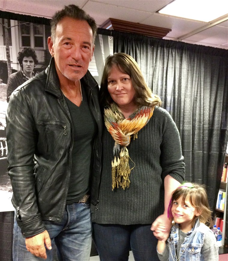 בן 5 Juniper French meets Bruce Springsteen