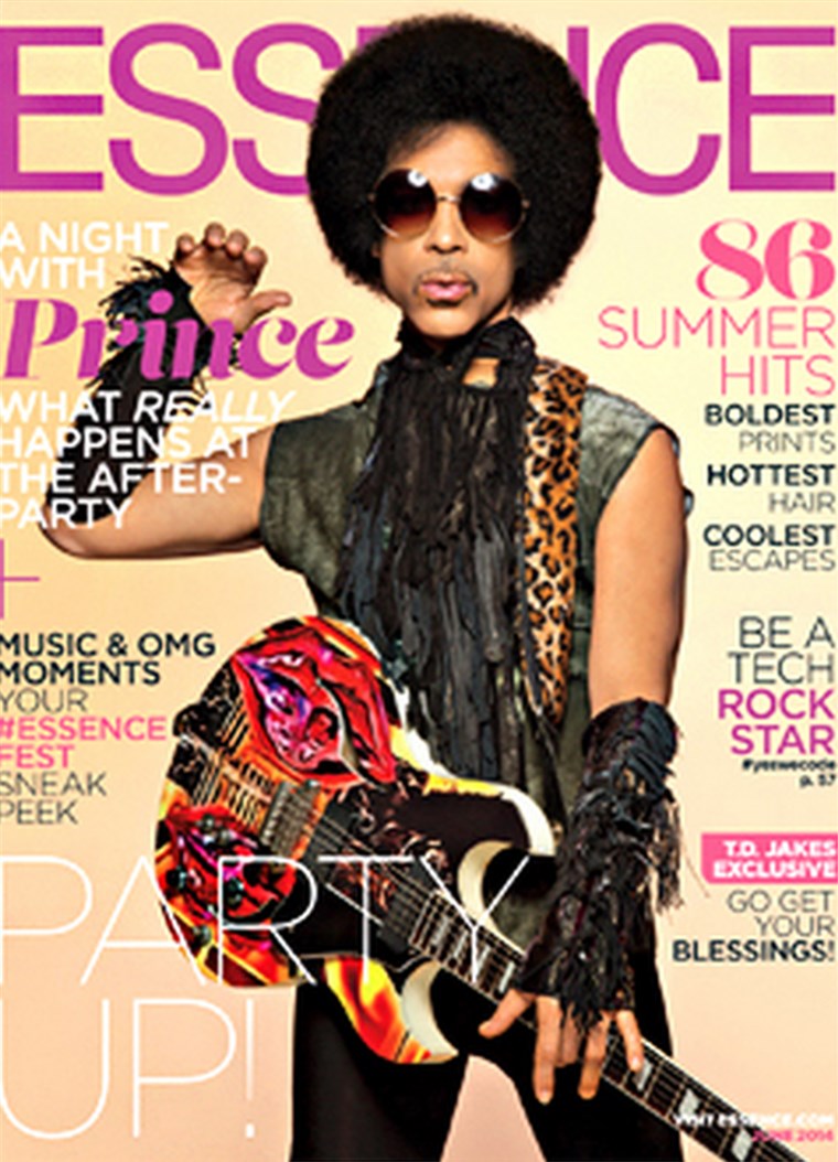 Princ on Essence magazine's cover.