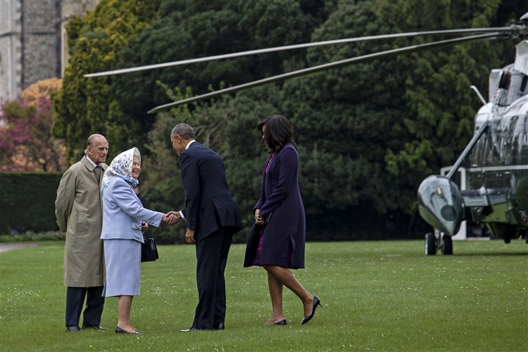 predsjednik Obama And The First Lady Lunch With The Queen and Prince Philip