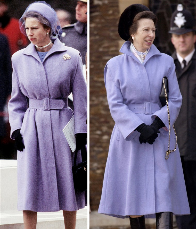 Hercegnő Anne in lavender coat