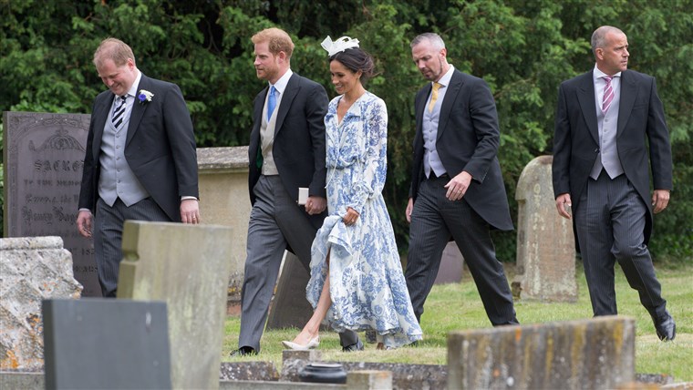 דוכס and Duchess of Sussex, Meghan Markle, at wedding