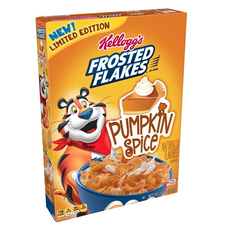 केलॉग's Pumpkin Spice Frosted Flakes