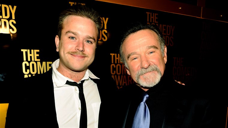 Zachary Pym Williams with Robin Williams