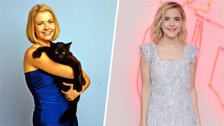 मेलिसा Joan Hart played Sabrina in the original series, while Kiernan Shipka takes over the role for Netflix's darker reboot.