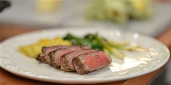 Curtis Stone's Grilled Steak and Creamless Creamed Corn