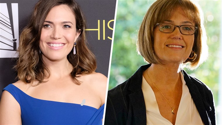 מה a difference: Mandy Moore at age 33 and her 