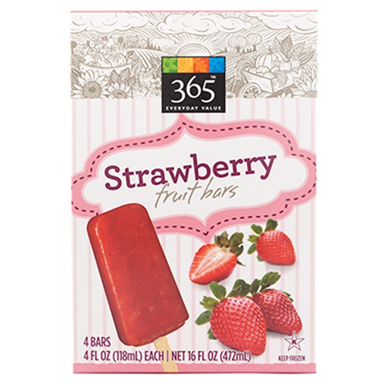 स्ट्रॉबेरी ice pops