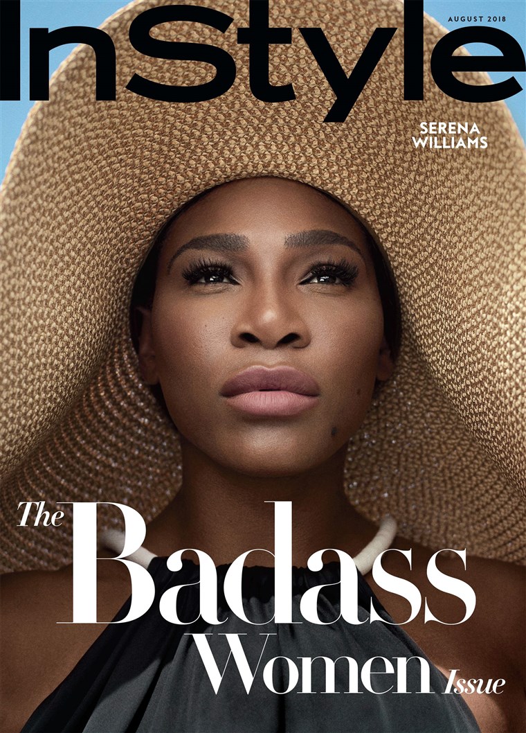 सेरेना Williams on the cover of InStyle's First Badass Women Issue