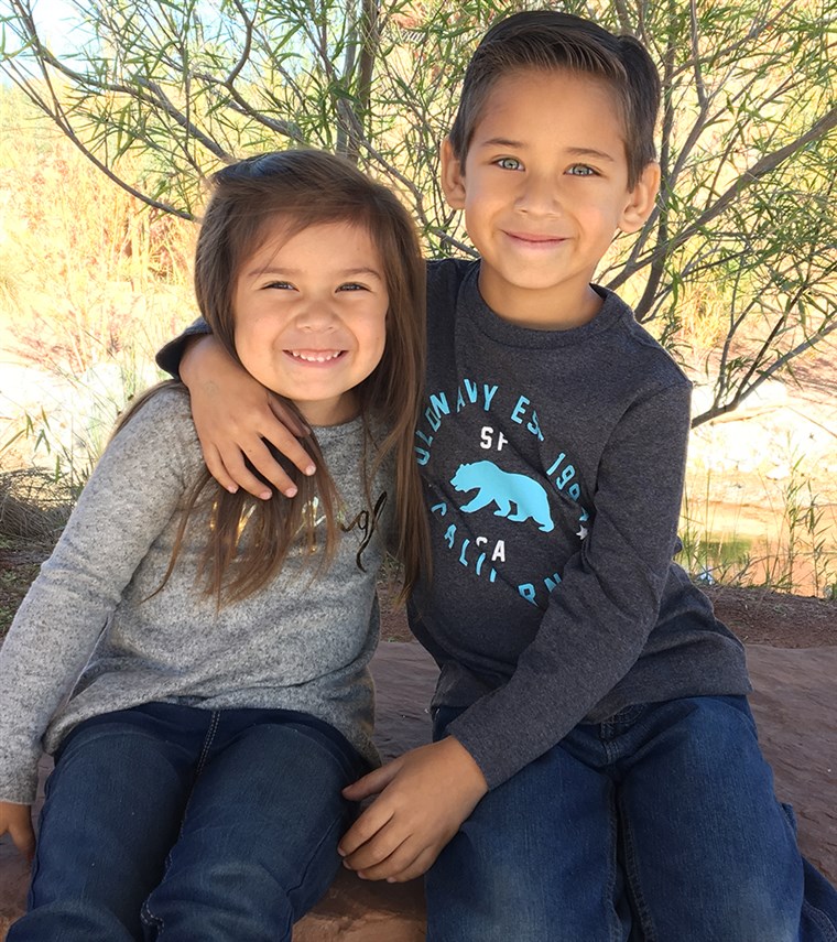 ויטני Kittrell's kids: Lucas, 5, and Malia, 3.