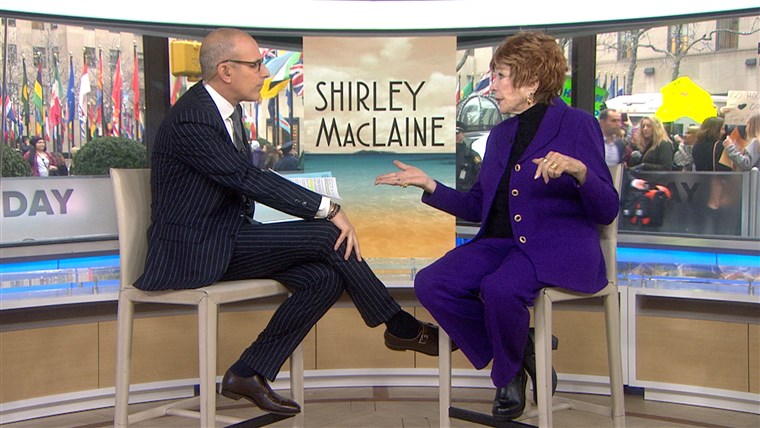 MA's Matt Lauer speaks to Shirley MacLaine