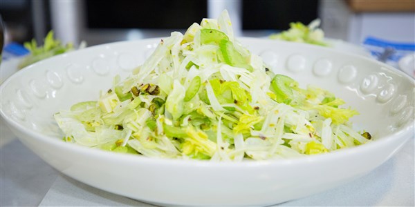 שומר and Celery Salad with Pecorino Cheese