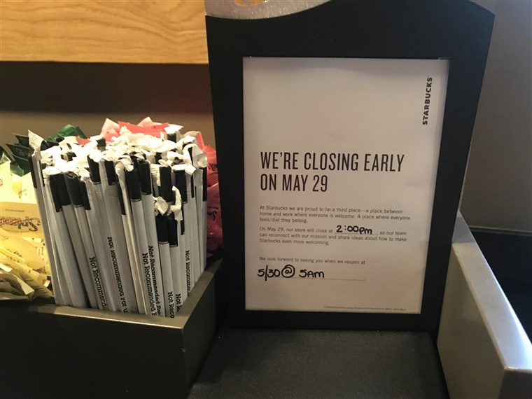 סטארבקס closing stores early May 29