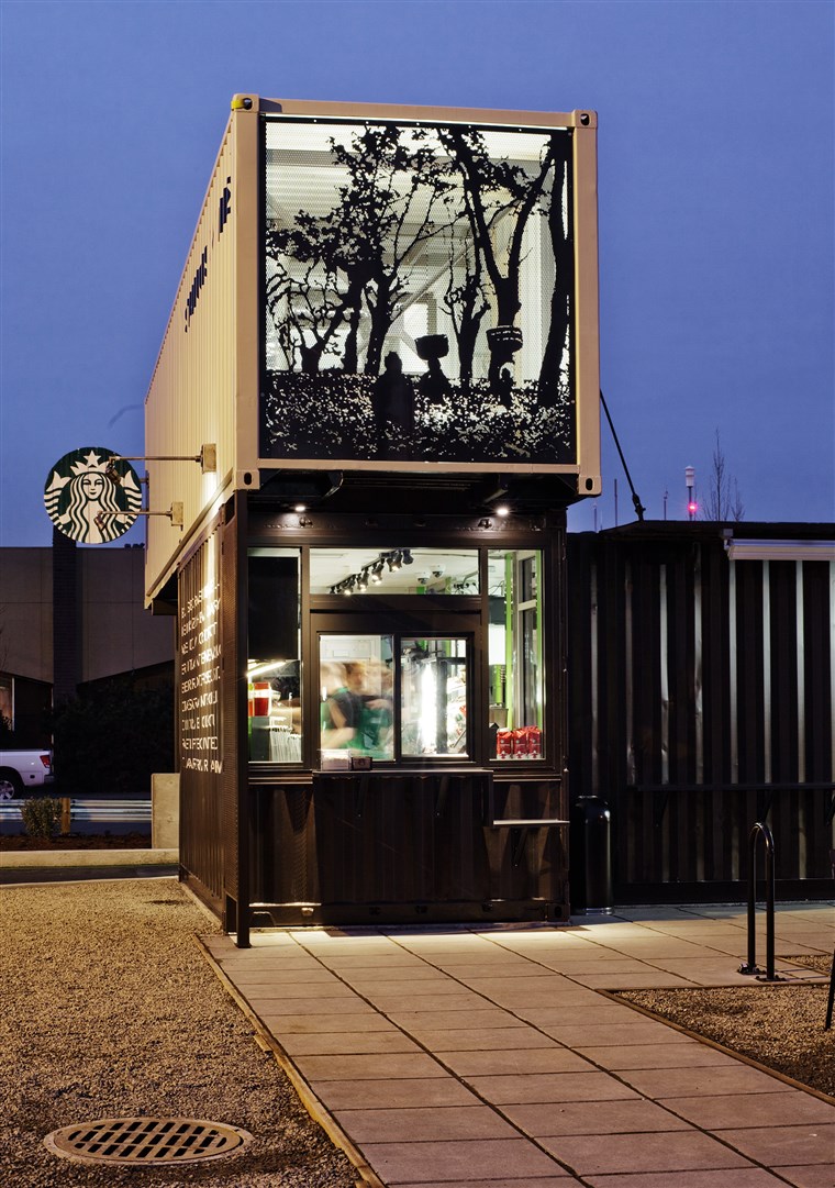 शिपिंग container Starbucks