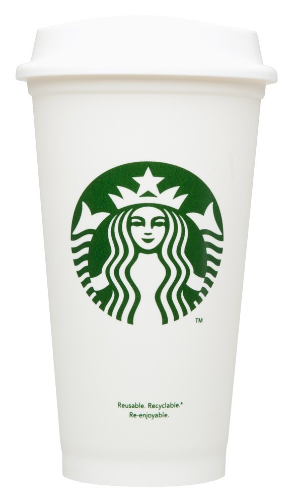 الباطل الحلاق إمبراطورية  A Starbucks 1 dolláros újrafelhasználható műanyag csészéket kínál