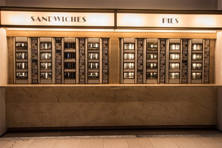 An Art Deco recreation of Horn & Hardart's automat, which first opened in 1902.