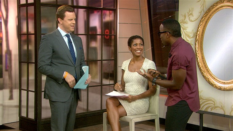 Tamron Hall gets natural hair tips from celebrity stylist Johnny Wright.