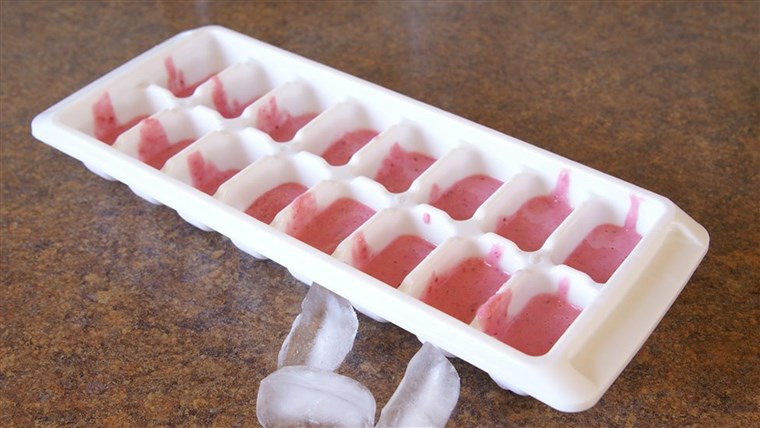 smoothies, ice cubes