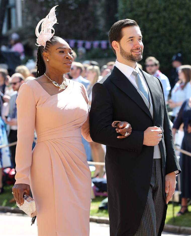 Serena Williams and Alexis Ohanian at royal wedding