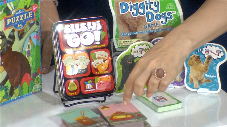 סושי Go! (Gamewright, $12.95) and Diggity Dogs (Educational Insights, $14.95) are perfect for strategy-loving gamers. 