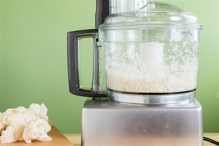 איך to make cauliflower fried rice in a food processor